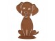 Rustikální rezavá dekorace pes Dog Rust - 13*11*20 cm Clayre & Eef