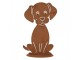 Rustikální rezavá dekorace pes Dog Rust - 13*11*20 cm Clayre & Eef