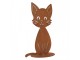 Rustikální rezavá dekorace kočka Cat Rust - 17*13*25 cm Clayre & Eef