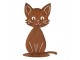 Rustikální rezavá dekorace kočka Cat Rust - 17*13*25 cm Clayre & Eef