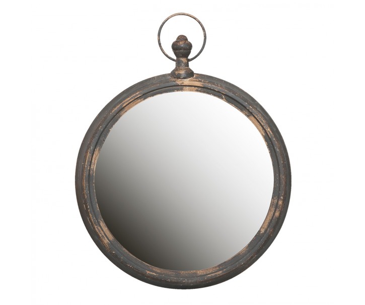 Kulaté retro zrcadlo - 62*6*78 cm
