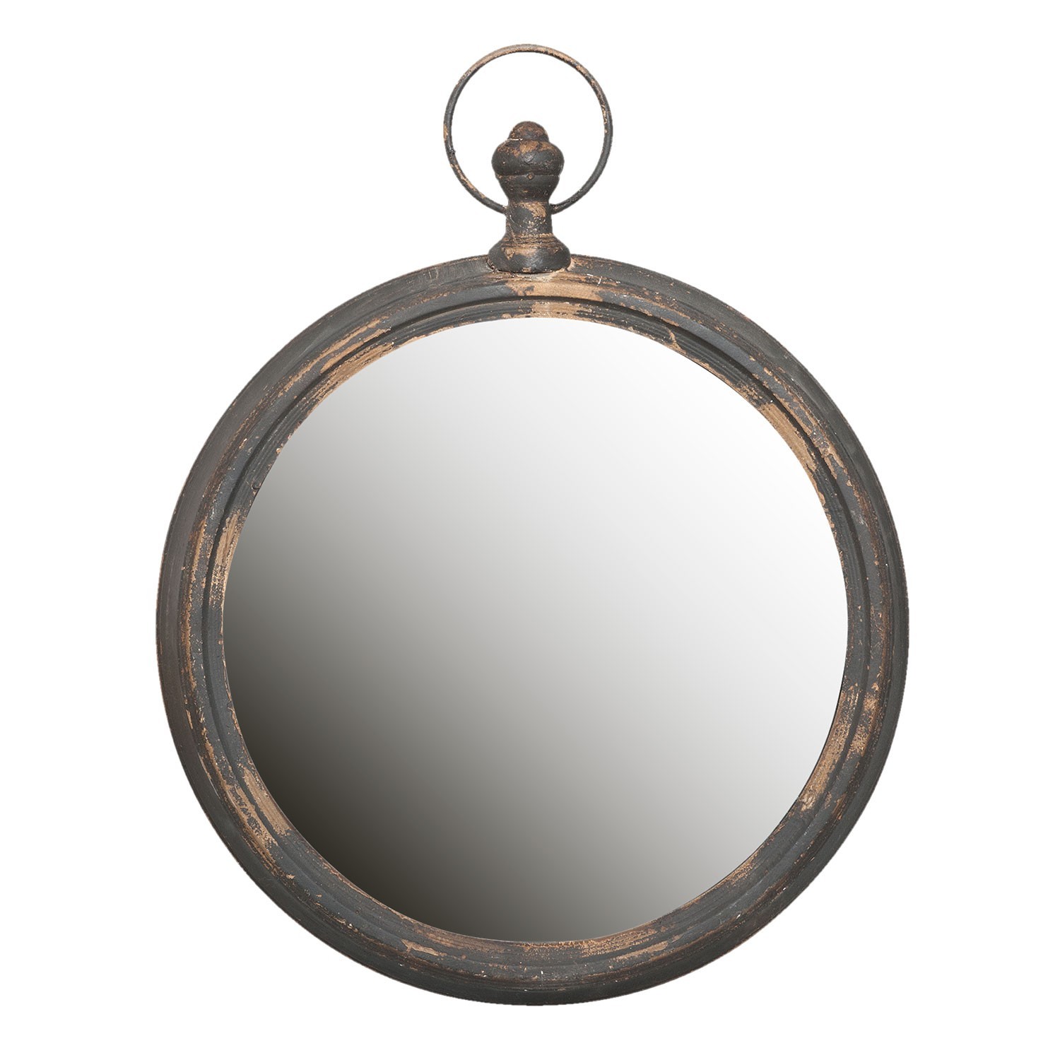 Kulaté retro zrcadlo ve tvaru stopek Raer - 62*6*78 cm Clayre & Eef