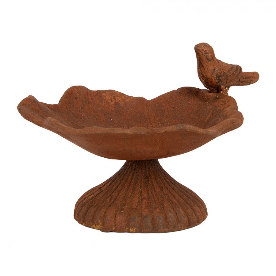 Rustikální rezavé krmítko pro ptáčky - 19*10*9 cm