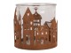 Tealight Holder House ? 13x12 Cm Brown Metal - ? 13*12 cm Clayre & Eef