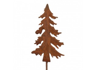 Rustikální rezavý zápich stromek Christmas Tree Rust S - 6*1*34 cm