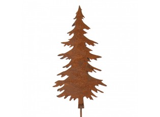 Rustikální rezavý zápich stromek Christmas Tree Rust L - 11*1*52 cm