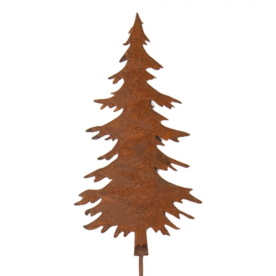 Rustikální rezavý zápich stromek Christmas Tree Rust L - 11*1*52 cm