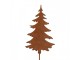 Rustikální rezavý zápich stromek Christmas Tree Rust M - 11*1*50 cm Clayre & Eef