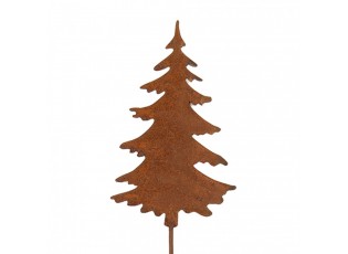 Rustikální rezavý zápich stromek Christmas Tree Rust M - 11*1*50 cm