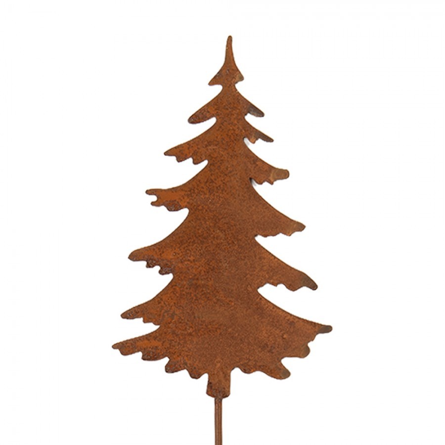 Rustikální rezavý zápich stromek Christmas Tree Rust M - 11*1*50 cm