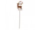 Rustikální rezavý zápich jelen Deer Rust - 8*1*35 cm Clayre & Eef