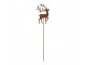 Rustikální rezavý zápich jelen Deer Rust - 8*1*35 cm Clayre & Eef