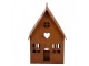 Rezavý svícen ve tvaru domku Rustic Charm - 12*12*18 cm Clayre & Eef