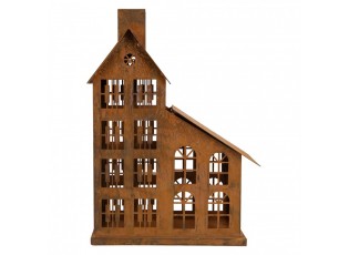 Decorative Figurine House 22x11x32 Cm Brown Metal - 22*11*32 cm