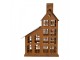 Decorative Figurine House 22x11x32 Cm Brown Metal - 22*11*32 cm Clayre & Eef