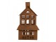 Rezavý svícen ve tvaru domku Rustic Charm - 16*10*31 cm Clayre & Eef