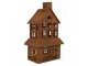 Decorative Figurine House 16x10x31 Cm Brown Metal - 16*10*31 cm Clayre & Eef