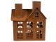 Decorative Figurine House 17x9x22 Cm Brown Metal - 11*19*21 cm Clayre & Eef