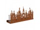 Rustikální rezavý svícen se svíčkami Candle Rust - 36*9*18 cm Clayre & Eef