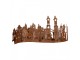 Tealight Holder House 27x8x12 Cm Brown Metal - 27*12*12 cm Clayre & Eef