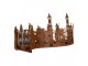 Tealight Holder House 27x8x12 Cm Brown Metal - 27*12*12 cm Clayre & Eef