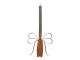 Rustikální rezavý svícen mašle Bow Candle Rust - 19*15*18 cm Clayre & Eef