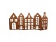 Decorative Figurine House 45x1x21 Cm Brown Metal - 45*1*21 cm Clayre & Eef