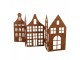 Decorative Figurine House 45x1x21 Cm Brown Metal - 45*1*21 cm Clayre & Eef