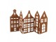Decorative Figurine House 45x1x21 Cm Brown Metal - 45*1*21 cm Clayre & Eef