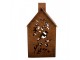 Rezavý svícen ve tvaru domku Rustic Charm - 11*15*26 cm Clayre & Eef