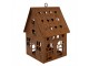 Decorative Figurine House 14x15x22 Cm Brown Metal - 14*15*22 cm Clayre & Eef