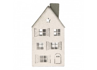 Decorative Figurine House 16x9x32 Cm White Metal - 16*9*32 cm