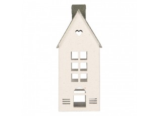 Decorative Figurine House 11x11x29 Cm White Metal - 11*11*29 cm