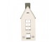 Decorative Figurine House 11x11x29 Cm White Metal - 11*11*29 cm Clayre & Eef