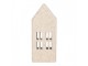Decorative Figurine House 5x4x11 Cm White Metal - 5*4*11 cm Clayre & Eef