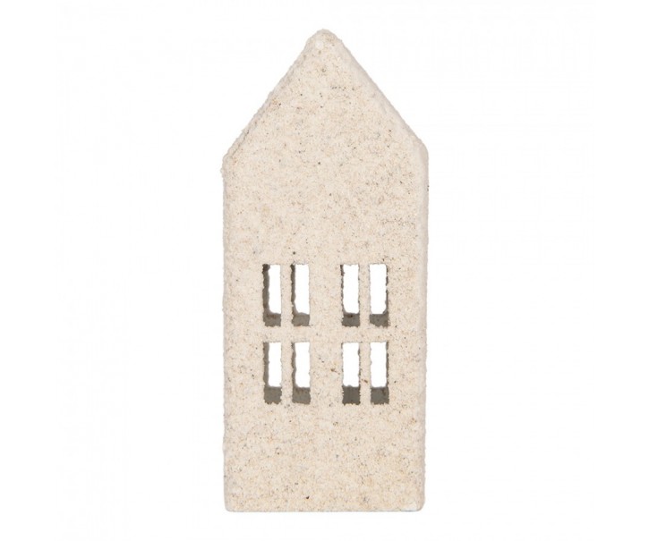 Decorative Figurine House 5x4x11 Cm White Metal - 5*4*11 cm Clayre & Eef