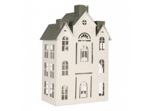 Decorative Figurine House 25x15x47 Cm White Metal - 25*15*47 cm