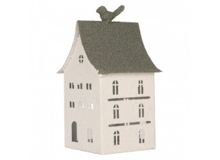 Decorative Figurine House 12x12x27 Cm White Metal - 12*12*27 cm