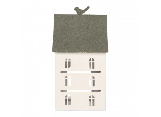Decorative Figurine House 20x20x39 Cm White Metal - 20*20*39 cm