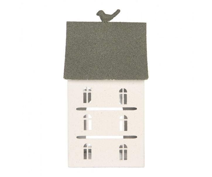 Decorative Figurine House 20x20x39 Cm White Metal - 20*20*39 cm Clayre & Eef