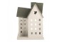 Kovový svícen domek s pískovým povrchem Raw Sand - 26*17*26 cm Clayre & Eef