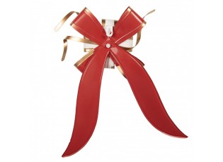 Christmas Decoration Figurine 30x6x38 Cm Red Metal - 30*6*38 cm