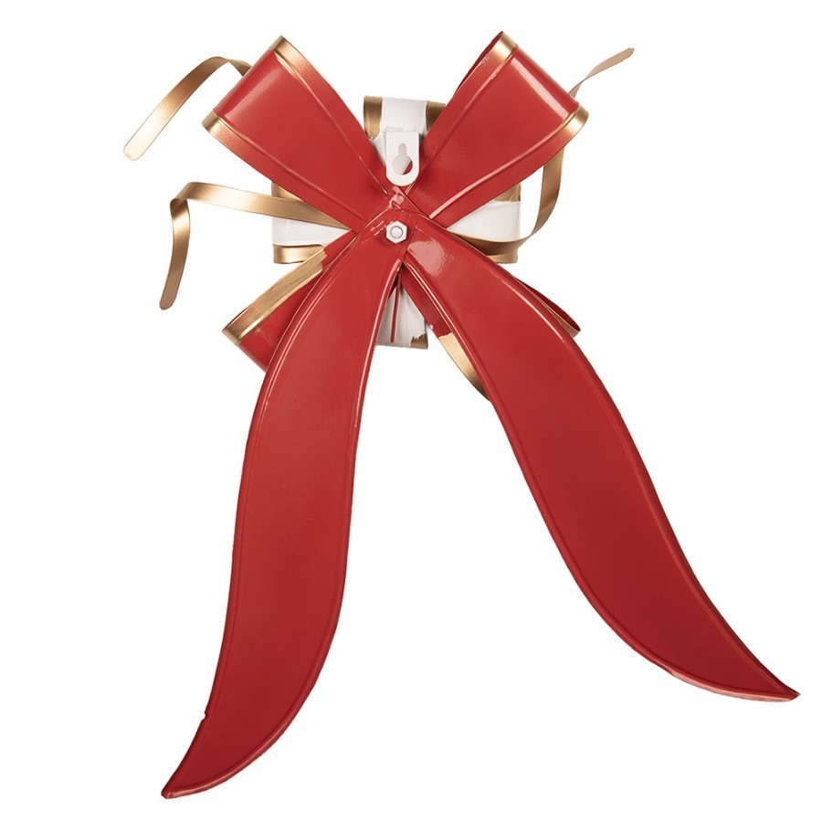 Christmas Decoration Figurine 30x6x38 Cm Red Metal - 30*6*38 cm
