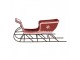 Christmas Decoration Figurine Sled 20x9x6 Cm Red Metal - 20*6*9 cm Clayre & Eef