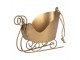 Christmas Ornament Sled 14x7x12 Cm Gold Colored Metal - 14*7*12 cm Clayre & Eef