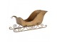 Christmas Decoration Figurine Sled 20x6x9 Cm Gold Colored Metal - 20*6*9 cm Clayre & Eef