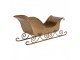 Christmas Decoration Figurine Sled 20x6x9 Cm Gold Colored Metal - 20*6*9 cm Clayre & Eef