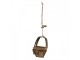 Christmas Ornament 7x7x17 Cm Grey Metal - 7*7*17 cm Clayre & Eef