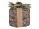 Christmas Decoration With LED Lighting Gift ? 15x18 Cm / 2xAA Brown Rattan - LED ? 15*18 cm / 2*AA Clayre & Eef