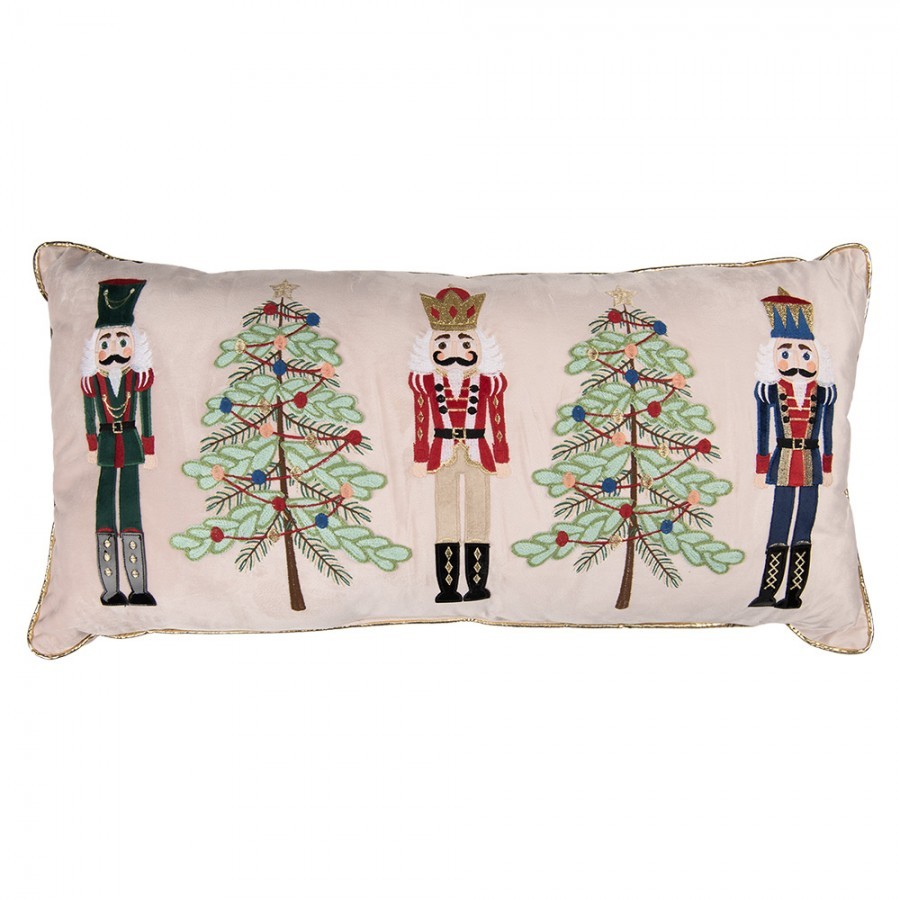 Vánoční dekorační polštář s Louskáčky Nutcracker - 76*35*4 cm